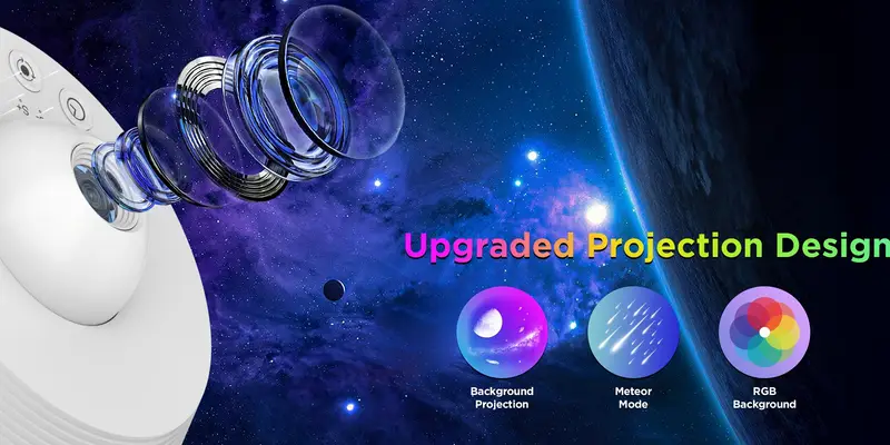 galaxy projector 13 in 1 hd planetarium galaxy star projector for bedroom star projector galaxy light with meteor effects ceiling gifts night light for adults christmas party ceiling room decor Product details 6