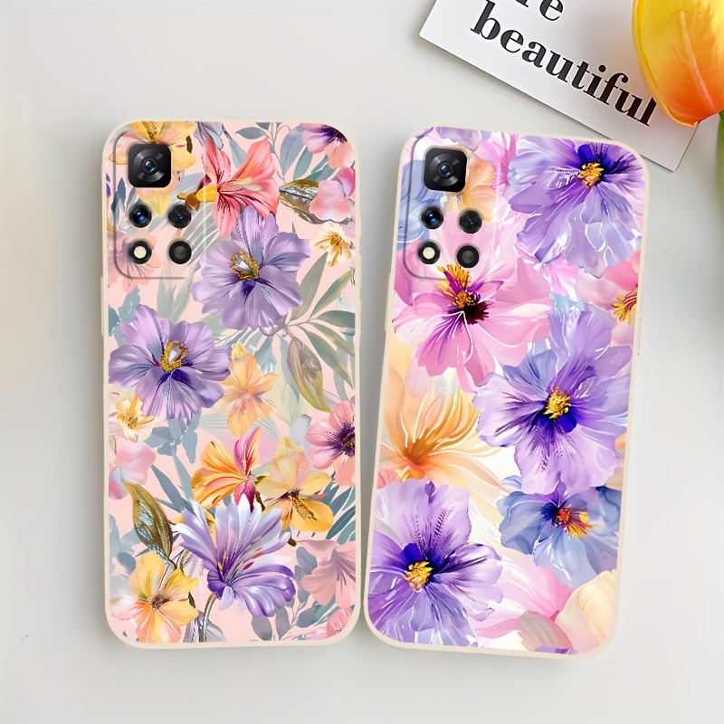 샤오미 레드미 9/9a/9c/9t/10/10a/10c/12/12c/13c/레드미 노트 9s/노트 9 프로/노트10s/노트 10 프로/노트 11/노트 11s/노트 11 프로/노트 12s/노트 12/노트 13 프로 5g 귀여운 프린트 커버 커플-e0469