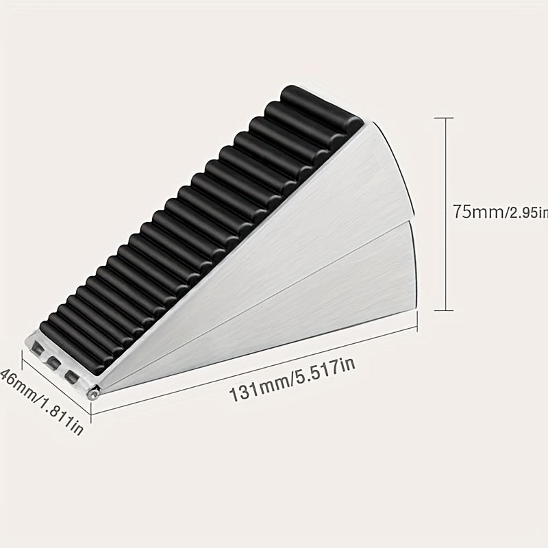 1pc Thick Spring , Windproof Fixed Door Without Punch, Anti-collision Door, Silvery/, Stainless Steel