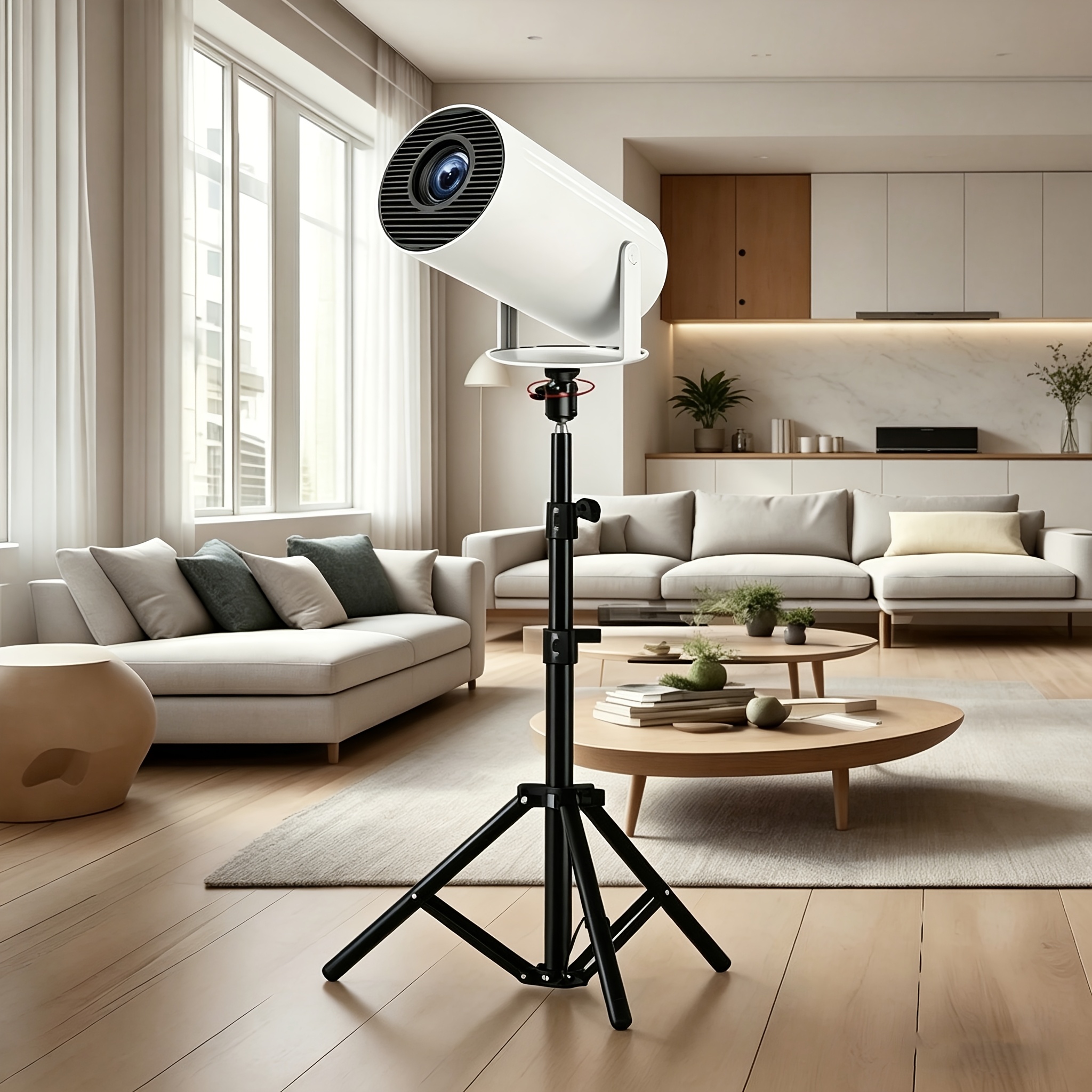 Temu – TEMU 160cm Adjustable Portable Tripod Stand With 1/4″ Screws For Magcubic -pro & Hy320mini Projectors – Durable Iron, No Electronics Or Motherboard