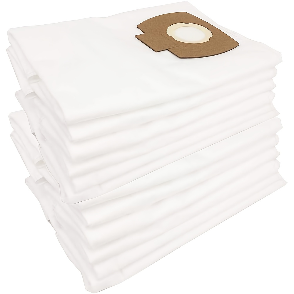 Image of 12-pack Large Capacity Dust Bag, Compatible With Nilfisk Aero25-21 Series, Fit For Makita 446l, Vc2010l, Vc2021l, Vc2511, Vc2512l, Vc3011l, Suitable For Factory Restaurant