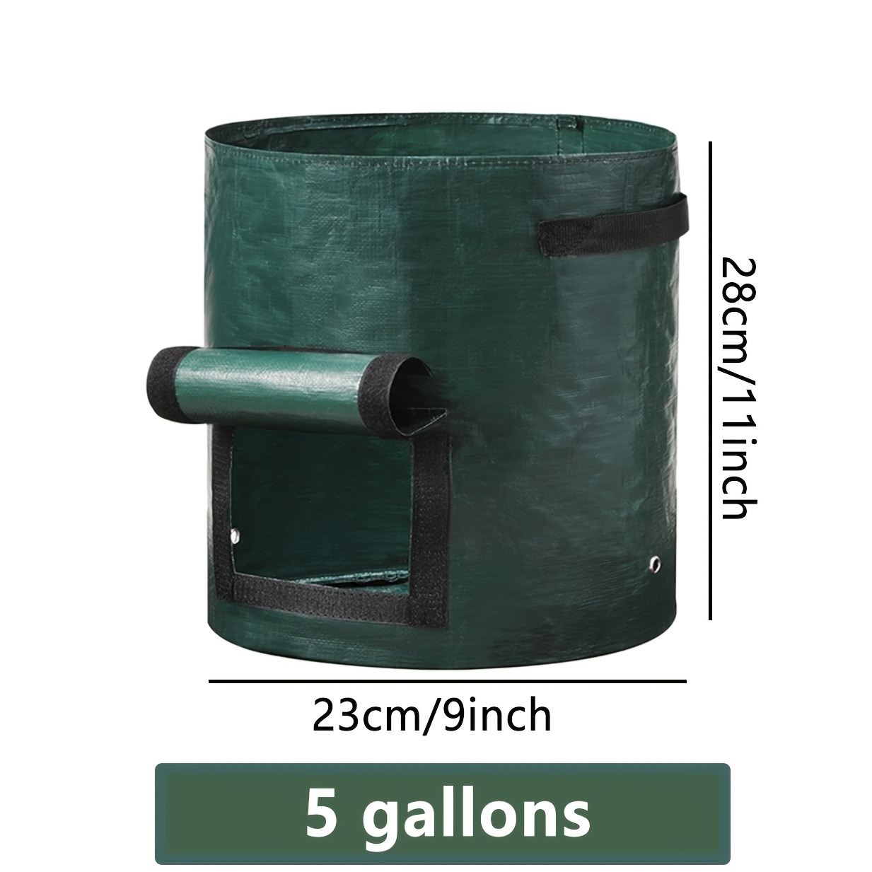 E-shop 4er-Pack 5-Gallonen Kartoffel-Anzuchtsäcke mit Deckel, Pflanzen-Anzuchtsäcke, zum Anpflanzen von Kartoffeln, Tomaten und Gemüse-Anzuchtsäcke für