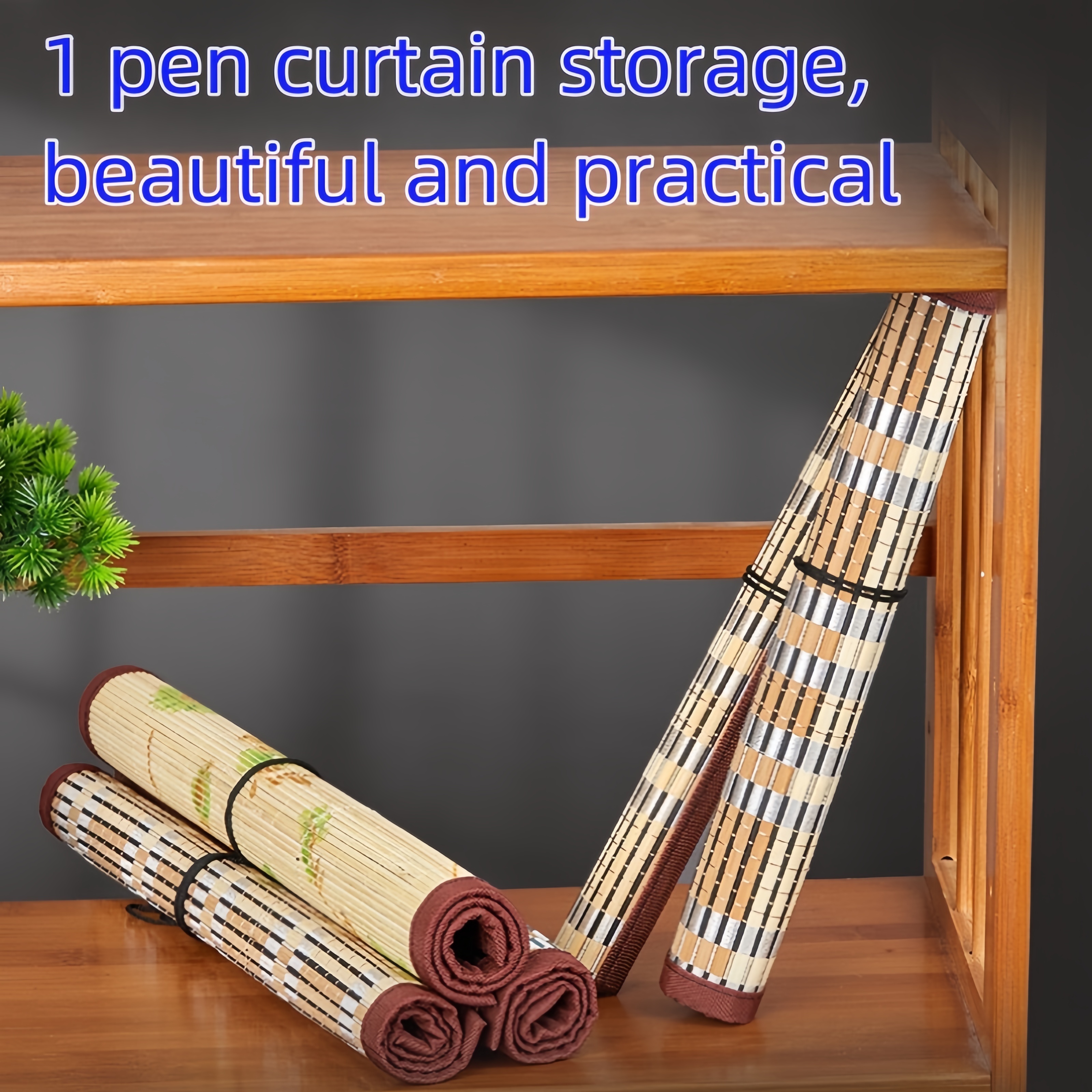 

1pc Portable Large-capacity Chinese-style Pen Pouch For A Bamboo Brush Roll Pen Holder - Calligraphy Supplies, Office Storage Eid Al-adha Mubarak Eid Al-adha Mubarak