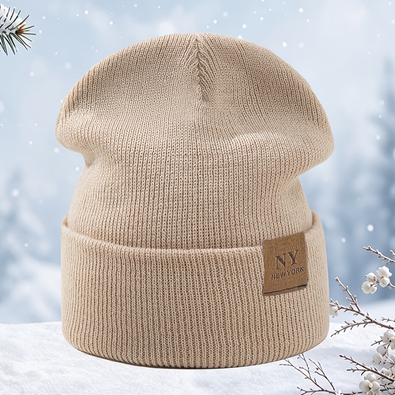 Fashion Women's Solid Color Pullover Winter Hat
