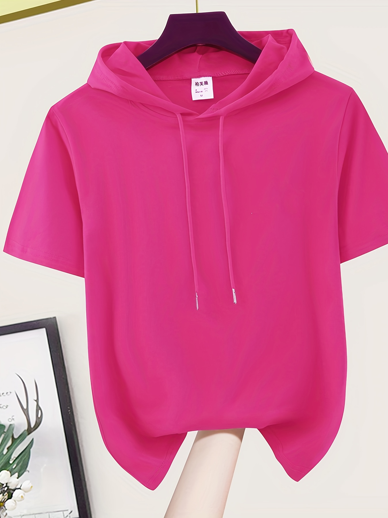 short sleeve hoodie sold on Temu United States