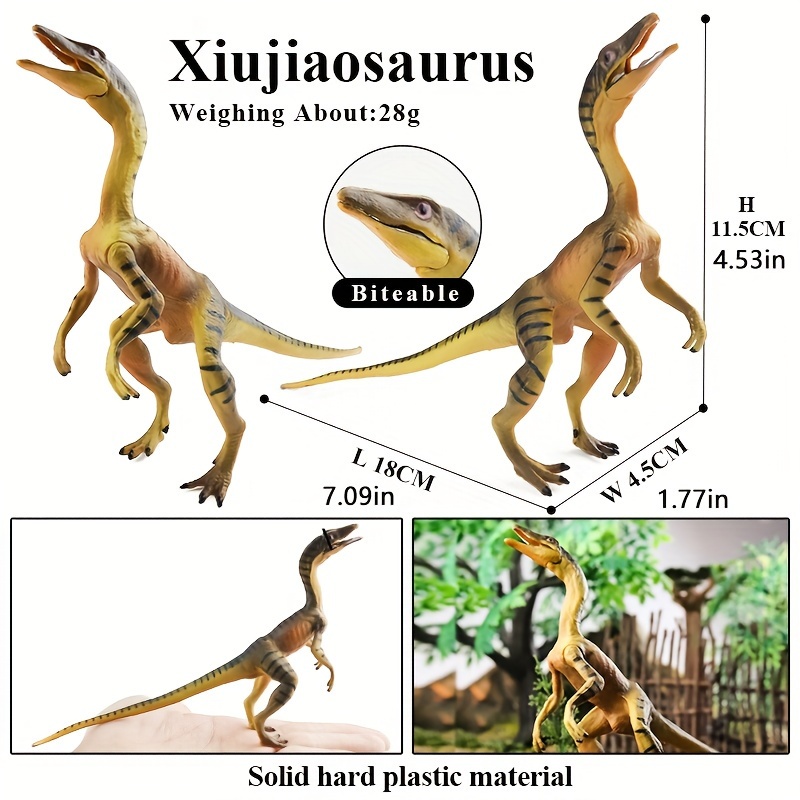 Image of Realistic Dinosaur Model - Collectible Prehistoric Dragon Figure With Detailed Scales & Jaw Display, Gift Suitable For Collectors & /