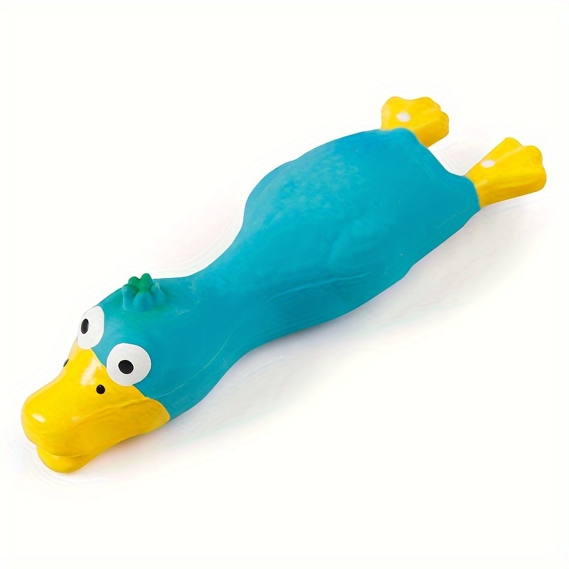 Blue rubber chicken dog toy hotsell