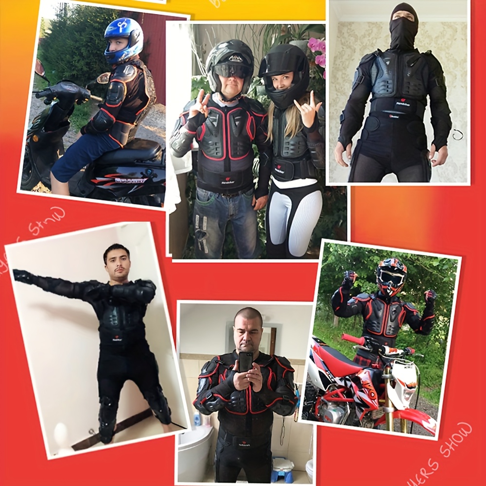 full body   jacket for bmx mtb motorcycle racing durable nylon pa composite with adjustable straps breathable design ergonomic fit black protective gear for motocross enduro sports events motocross gear sleek sports apparel   fasteners Product details 4