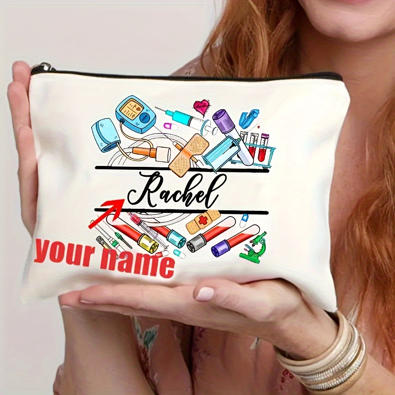 

Customizable Bag, Personalized Name & , Large Cosmetic , Unisex, For , Company, Class, , , , , No