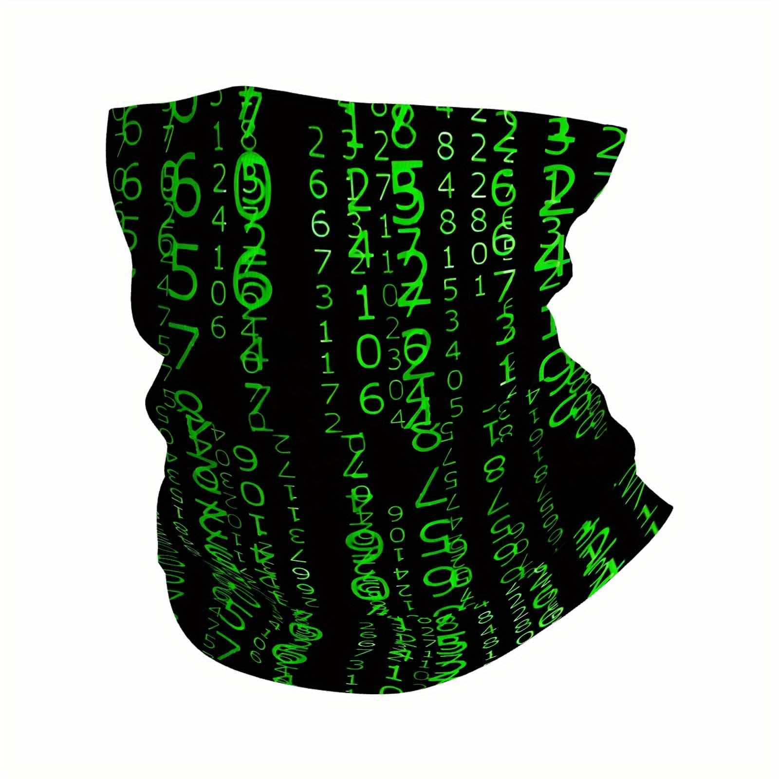 TEMU Sciarpa con stampa multifunzionale , Pioggia Digitale, Codice per , maschera Unsix, maschera per il , adatta per attivit� e foulard, riunioni di