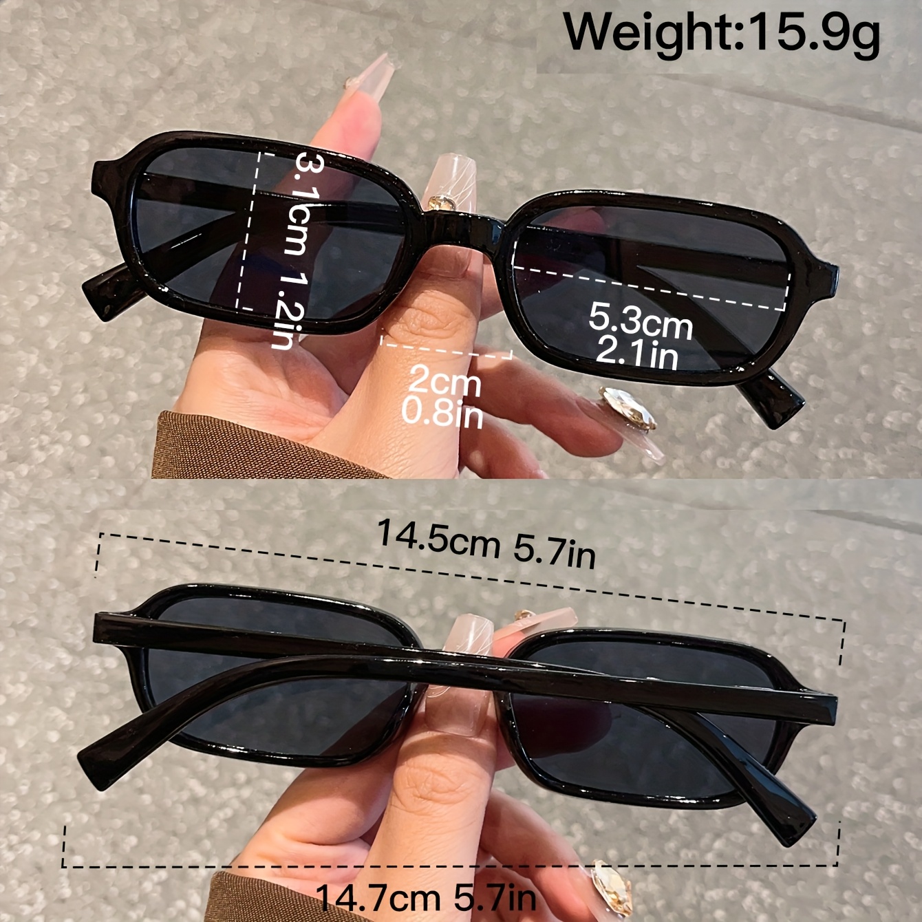 5 adet moda küçük çerçeve oval çerçeve gözlük seti minimalist çerçeve çok renkli moda gözlükler günlük rahat giyim i̇çin mükemmel ayrıntılar 3