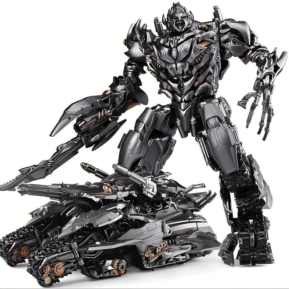 

Intricate Black & Golden Action Figure With Weaponry - Plastic, - Ideal Novelty Gift For , Transformer Toy Figure