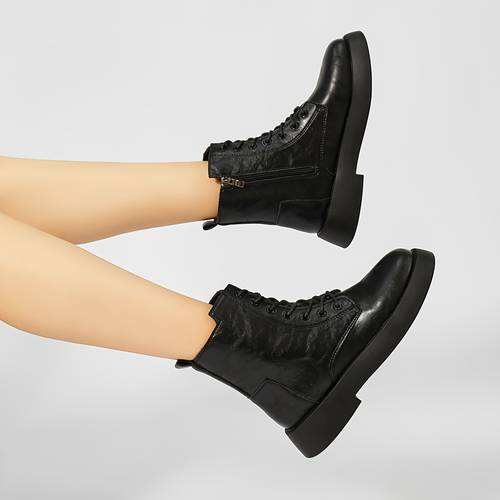 Scarpe da donna con spessa e punta a , scarpe da studente , scarpe , serie di scarpe basse 2027 e inverno, a con spessa, da lavoro , casual singoli, punk , scarpe da donna