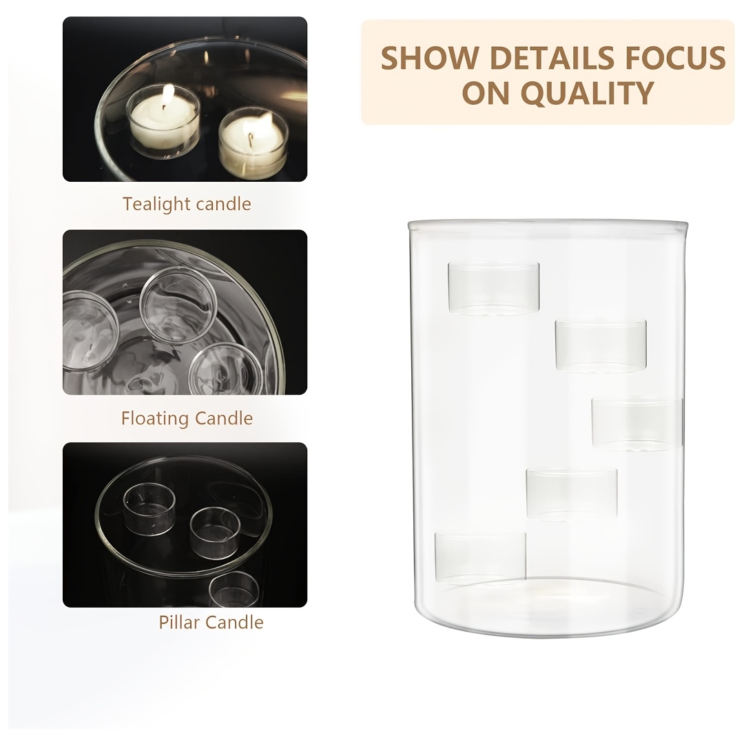 Extra Large Glass Candle Holder for Decorative Use