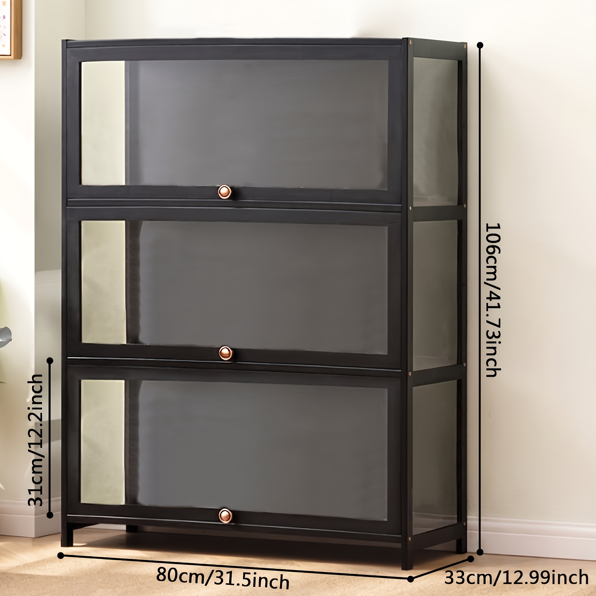 1pc Figurine Collection Display Stand Acrylic Storage Box Household Bookcase Shelf Living Room Practical Shelf, Utility Racks