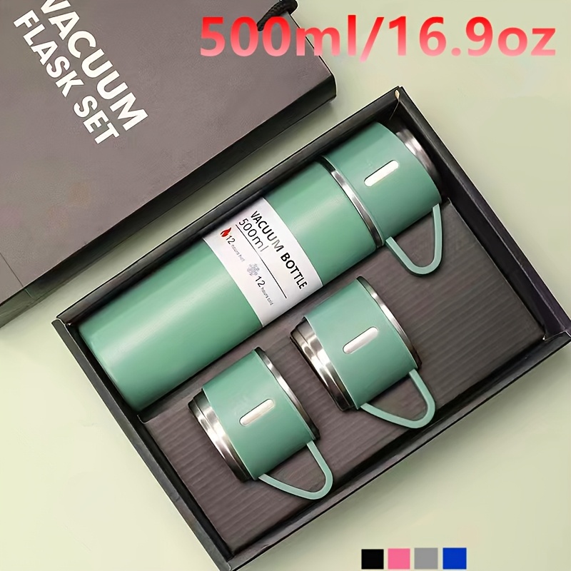 

Stainless Steel Vacuum Insulated Set, 500ml/16.9oz Thermal Mug, Uncharged, Ideal For Business & Elegant , With Compatible Models