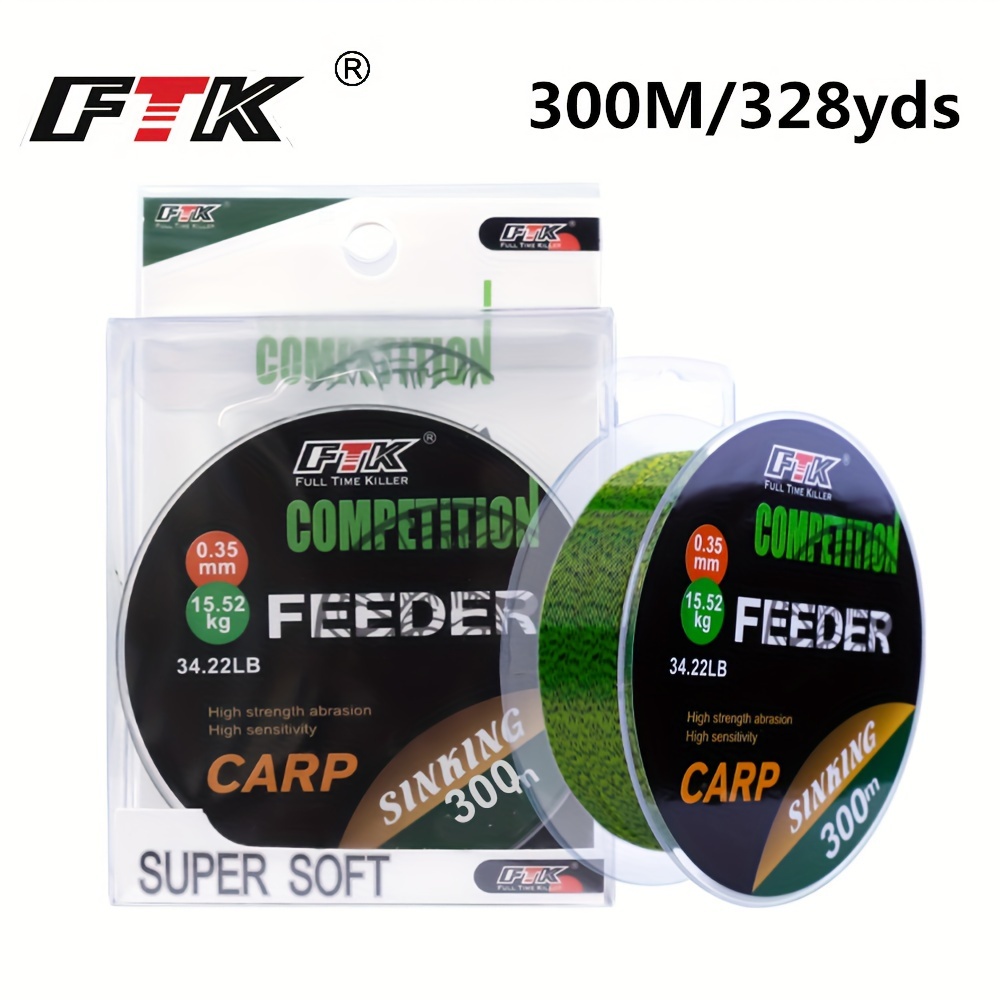 

Ftk Fluorocarbon Coated Fishing Line, 300m/328yds, 0.14mm-0.50mm, 15.35lb-44.75lb, Japanese Carbon Fiber For And Sinker