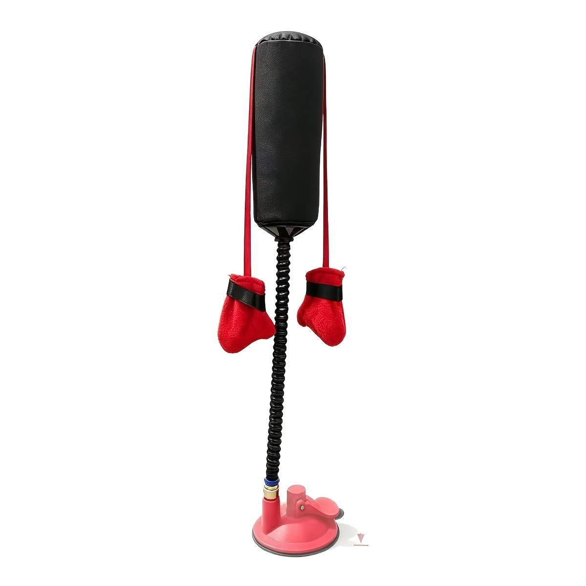 TEMU Cat Boxing Punching Bag Toy With Boxing Gloves - Wall-mounted/refrigerator Suction Cup Punching , Suitable For Indoor Cats And Kittens, Durable