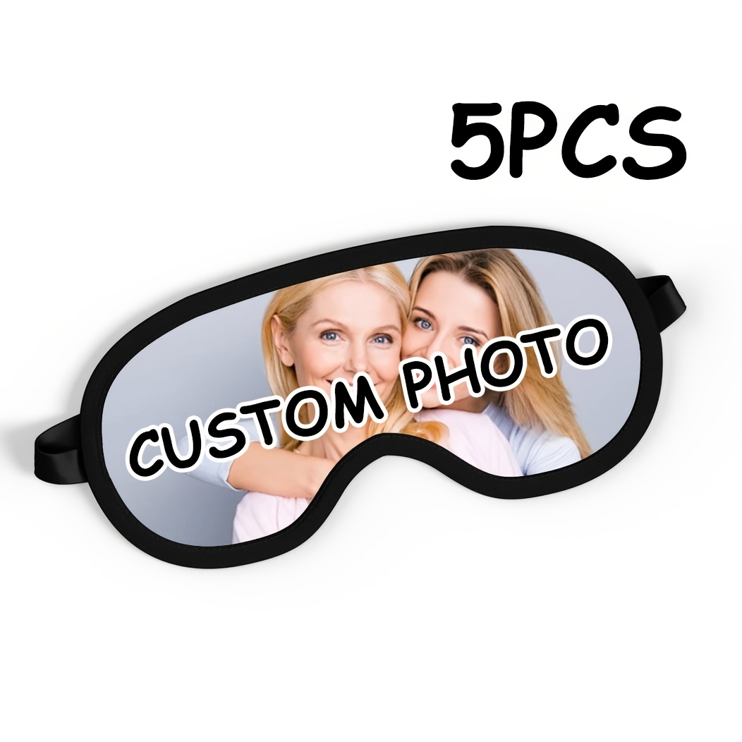 TEMU Custom Mask. Personalized Blindfold Sleep Mask Light Blocking Eye Cover. A Unique Gift For Family, , Or Anyone Who Deep Sleep. Suitable For