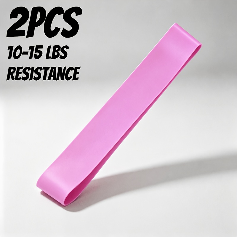 TEMU 2 bandas de resistencia para entrenamiento (10-15 Lbs de resistencia), bandas de fitness unisex, anillos de resistencia circulares, ejercicio de