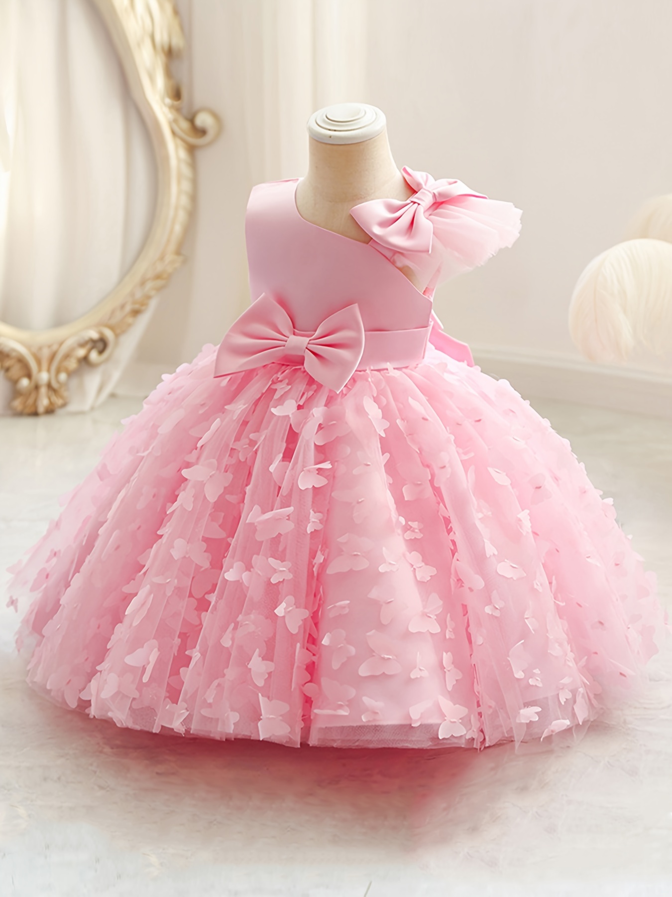 Fiona Girls Dress - Emerald Green - Girls Dresses For Special Occasion Birthday Wedding Party Pageant Christmas Holiday Easter