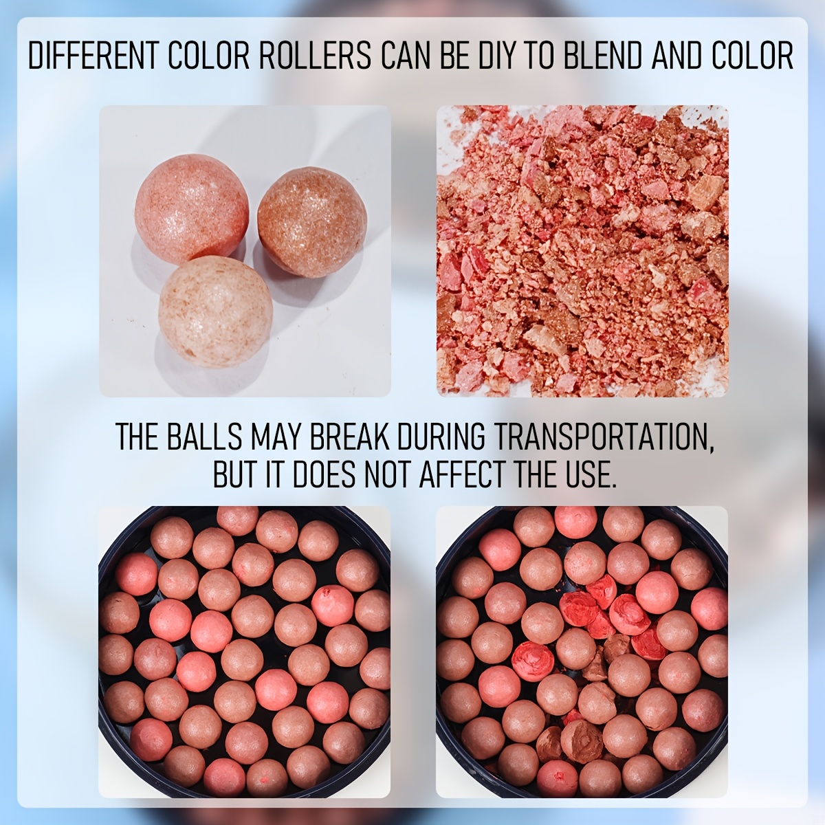 [Roll-on Blush] Roll-on Blush - Rich Texture. Offers Both Luminous and Matte Finishes, Natural Color, and Long-lasting Wear. Allows for DIY Blending to Create a Sculpted, Luminous Look. Girls' Cosmetics - Christmas Gift - New Year's Eve - Valentine's Day