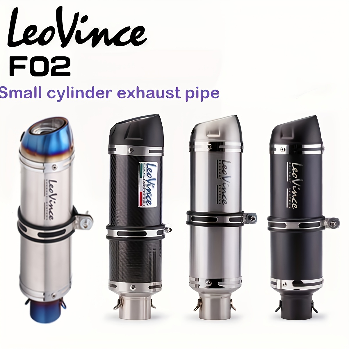 1pc 51mm universal motorcycle exhaust pipe stainless steel for street motor scooters details 0