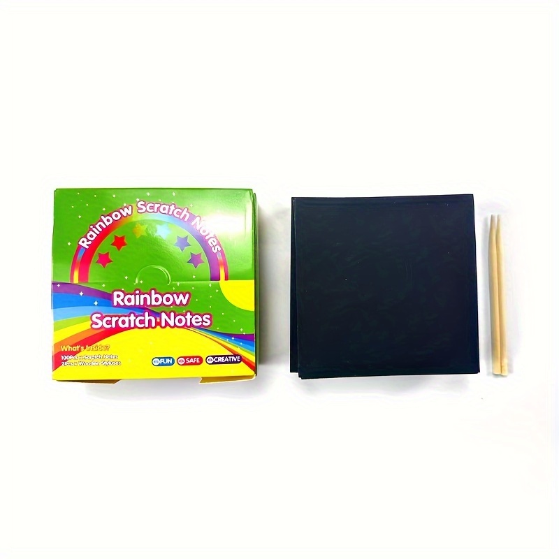 Image of Box Of 100 Magical Scratch-off Notes, -off Notes, Art Handmade Supplies, Birthday Halloween Christmas Gift Socks Filler Gift Box