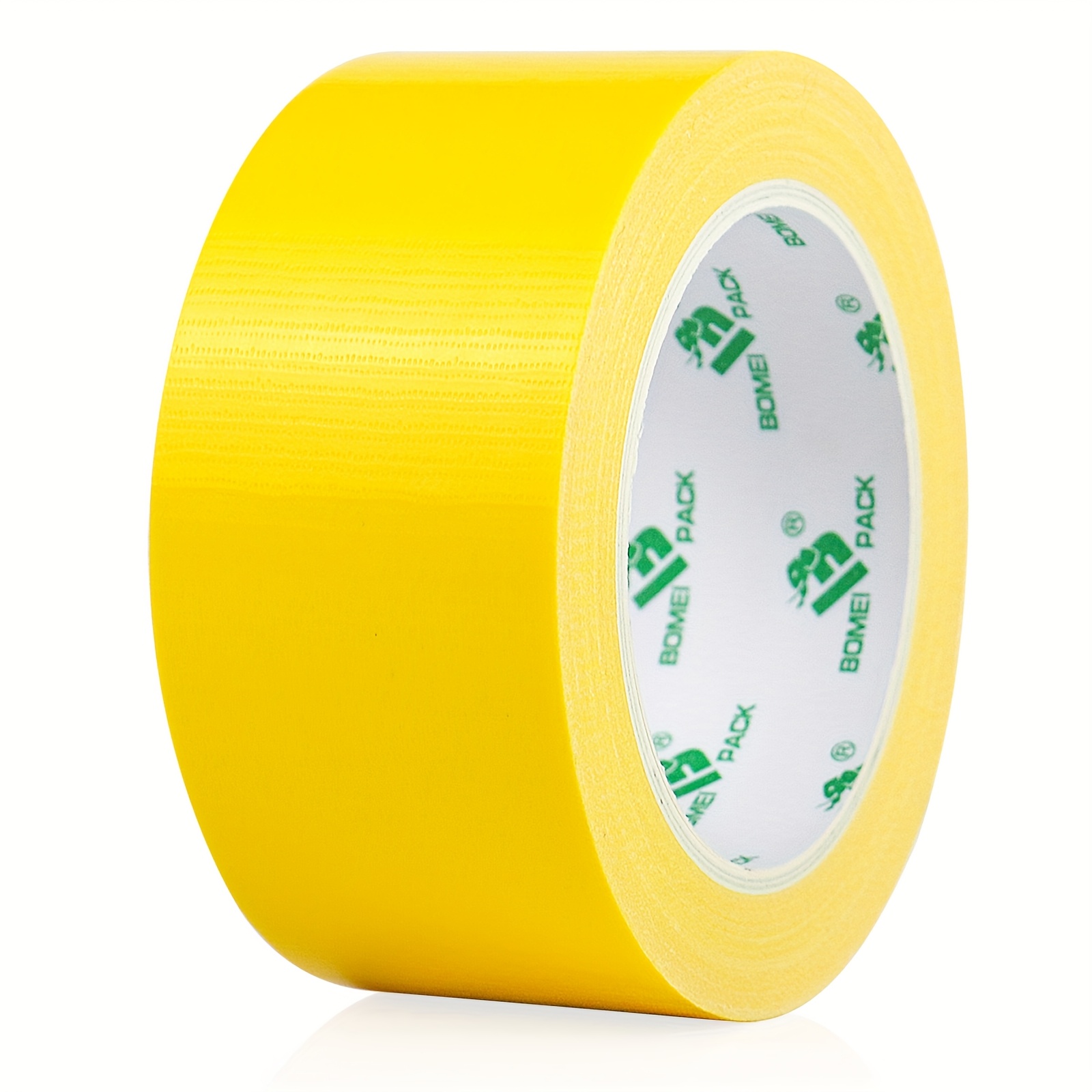 TEMU Pack 1 Roll Of Light Yellow Duct Tape, Measuring 50mm X 20m, Suitable For Repairs, Industrial And Professional Applications, Featuring