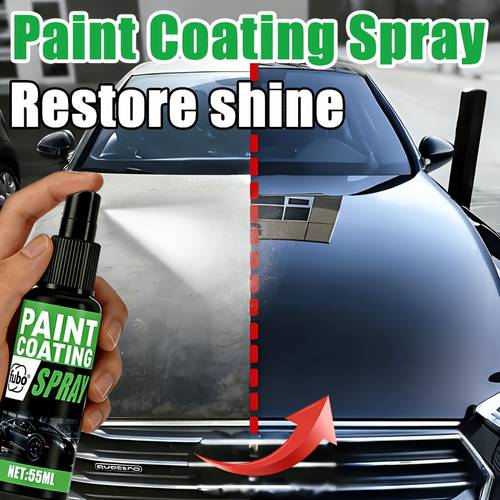 car paint renewal spray brightens and enhances restores car paint with a single spray issues like aging dullness blackish discoloration and scratches on car paint utilizes a film