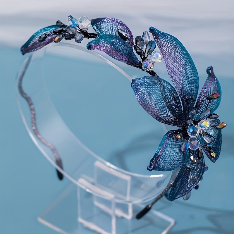 an elegant handmade floral headband perfect - Temu display picture 1