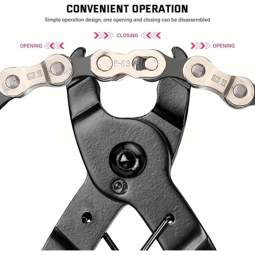 2-in-1 Bicycle Chain Pliers, for Quickly Opening And Closing Missing Chain Links, Suitable for 7 to 12-Speed Bicycle Chains