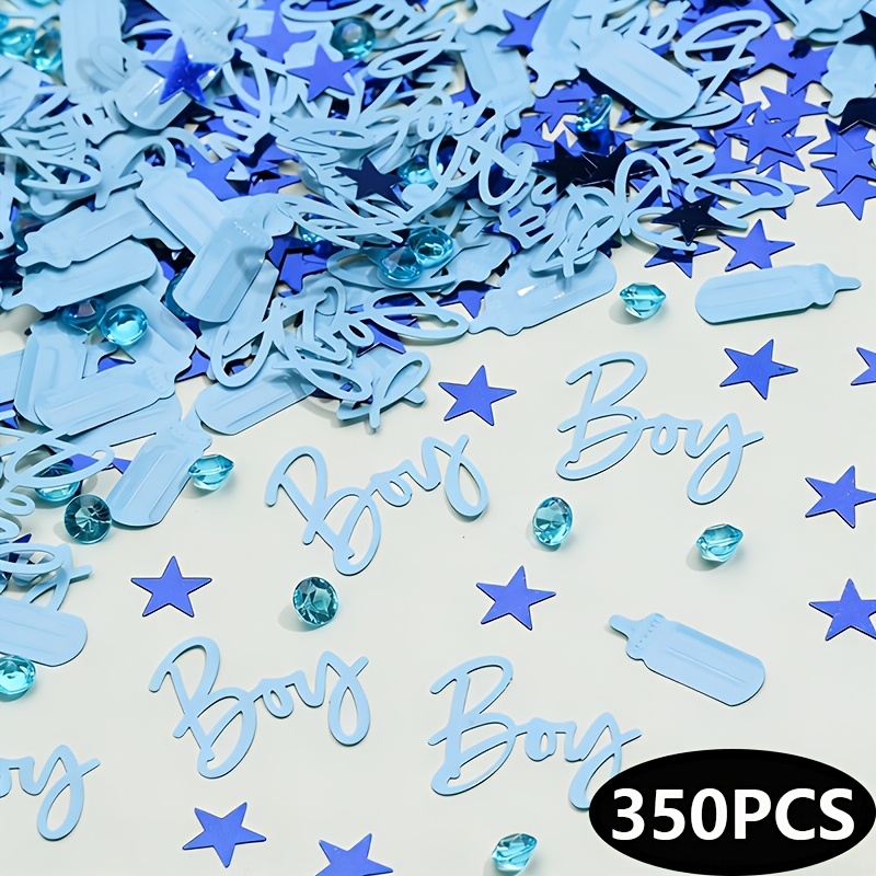 TEMU Lot de 350 brillants en strass PVC pour , 1er anniversaire, décorations de baby shower - de bouteille et d'étoile avec pièces scintillantes pour