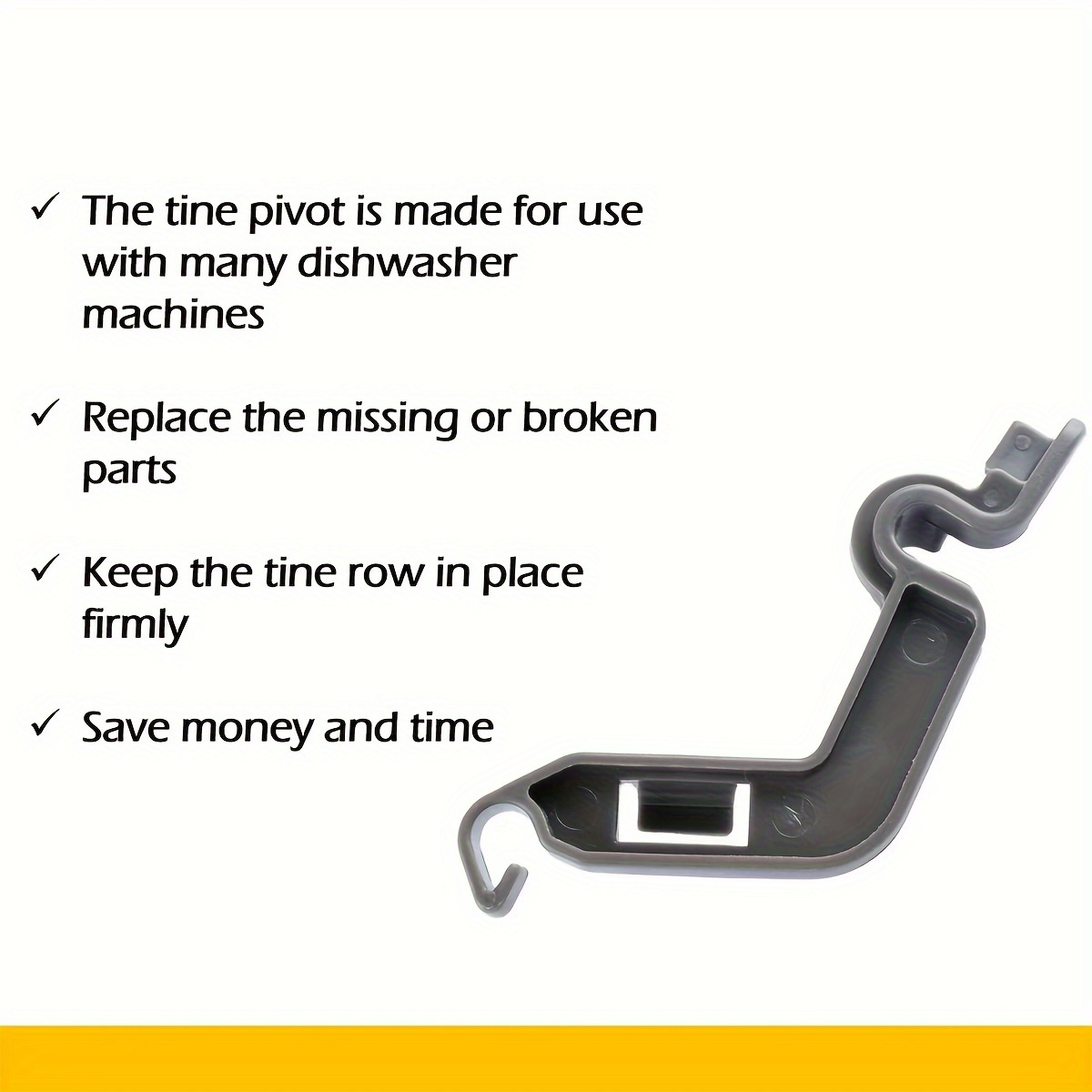 W10082853 Dishwasher Hub Clip Replacement Parts Compatible with  Kitchenaid Dishwashers WPW10082853PS1734891 PS117481901446946