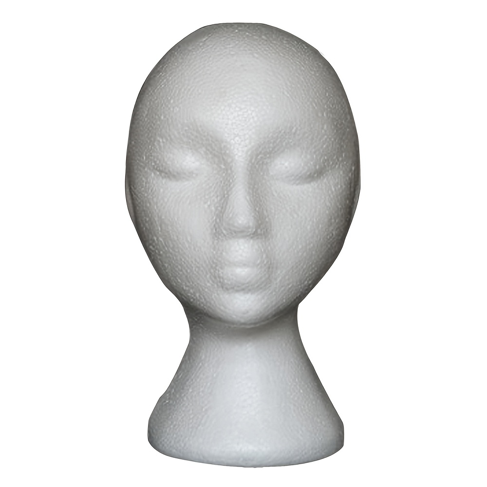 Doll Polystyrene Styrofoam Foam Model Stand Wig Hair Hat Headset White Mannequin Head Display Stand Rack Holder