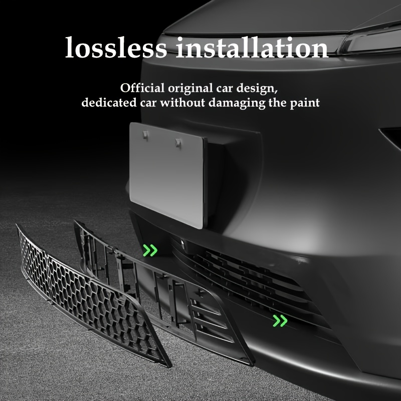 TEMU For 2026 Front Grill Protection Net, Stone And Insect Net, Radiator Protection Cover, Honeycomb Air Intake Grill Cover ( Position/no Drilling