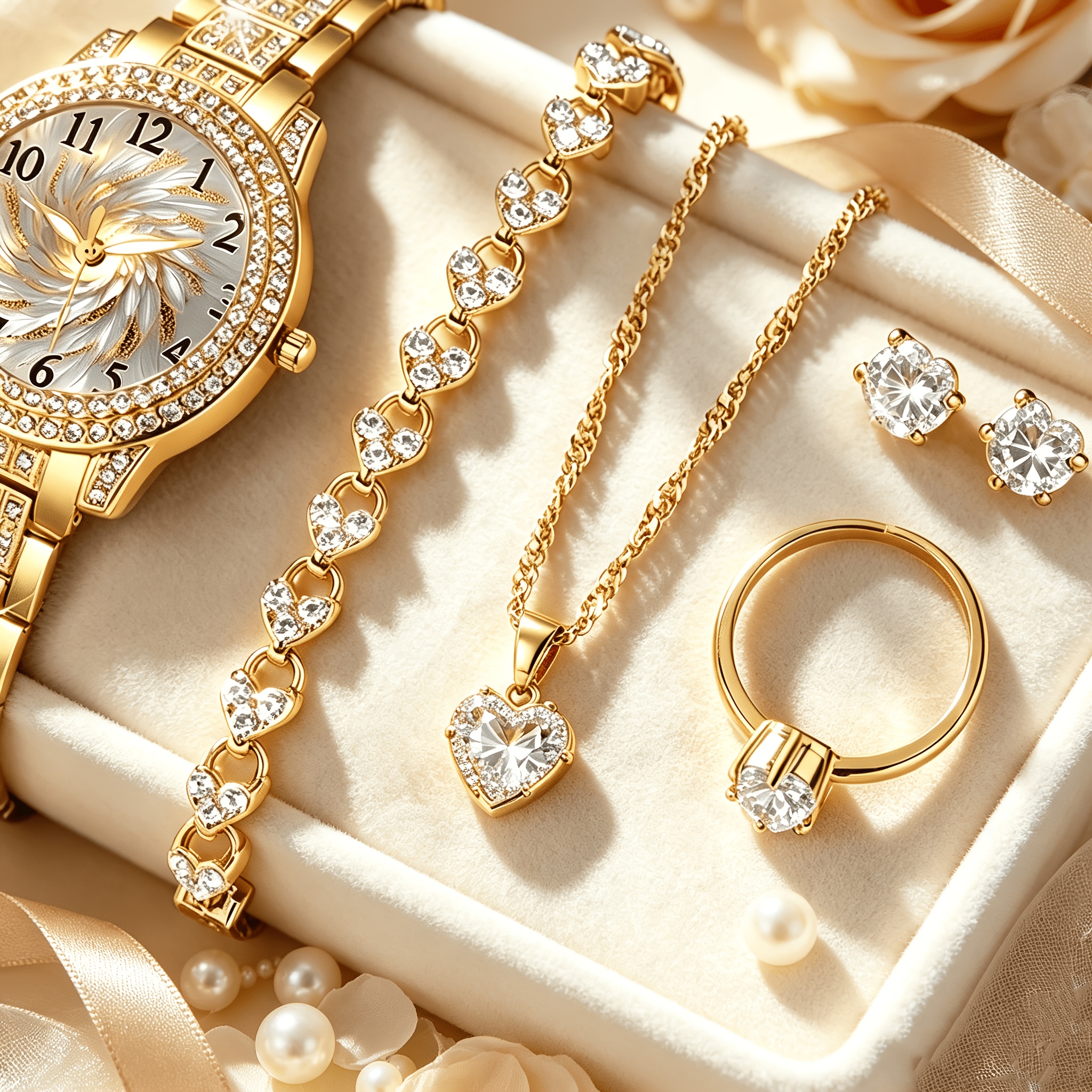 Luxury Women's Jewelry Bundle with Gift Box