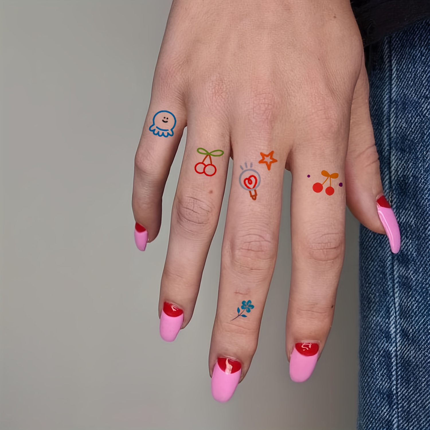 10 feuilles guirlande dopamine tatouages temporaires petit Temu - Main Image