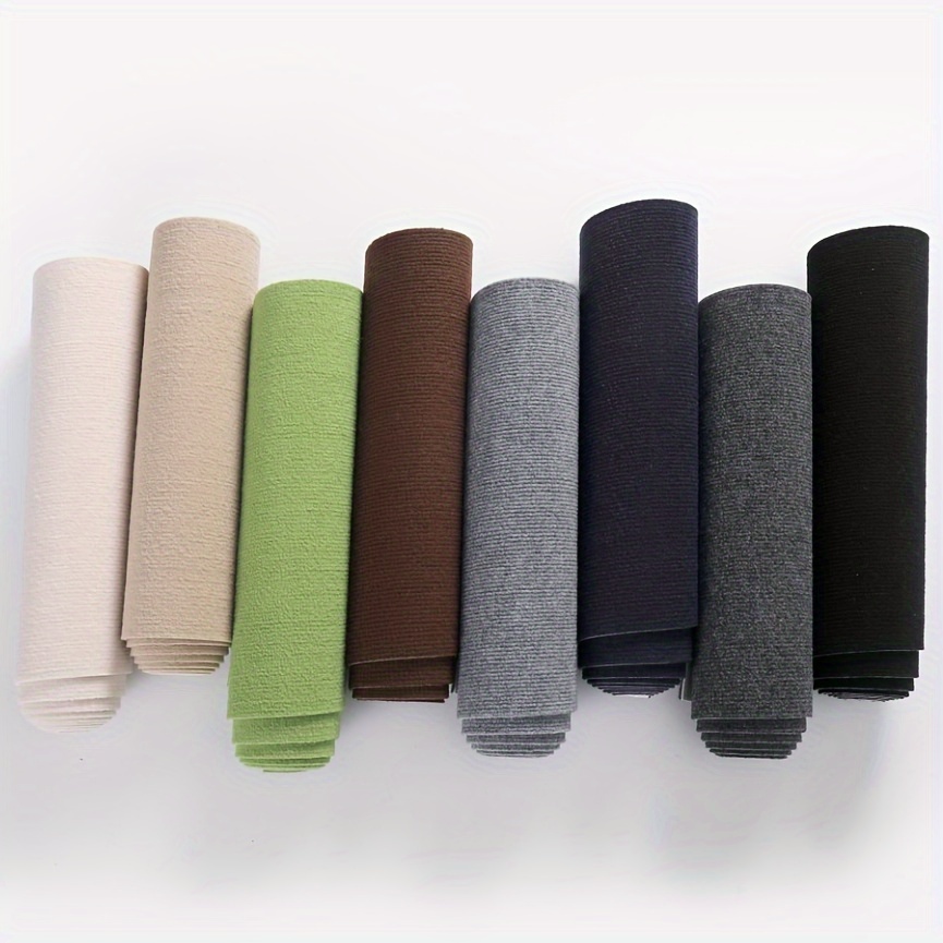 

Retro Carpet Roll - Non-slip, Vinyl Rug In Black, Green, Blue For Home Decor