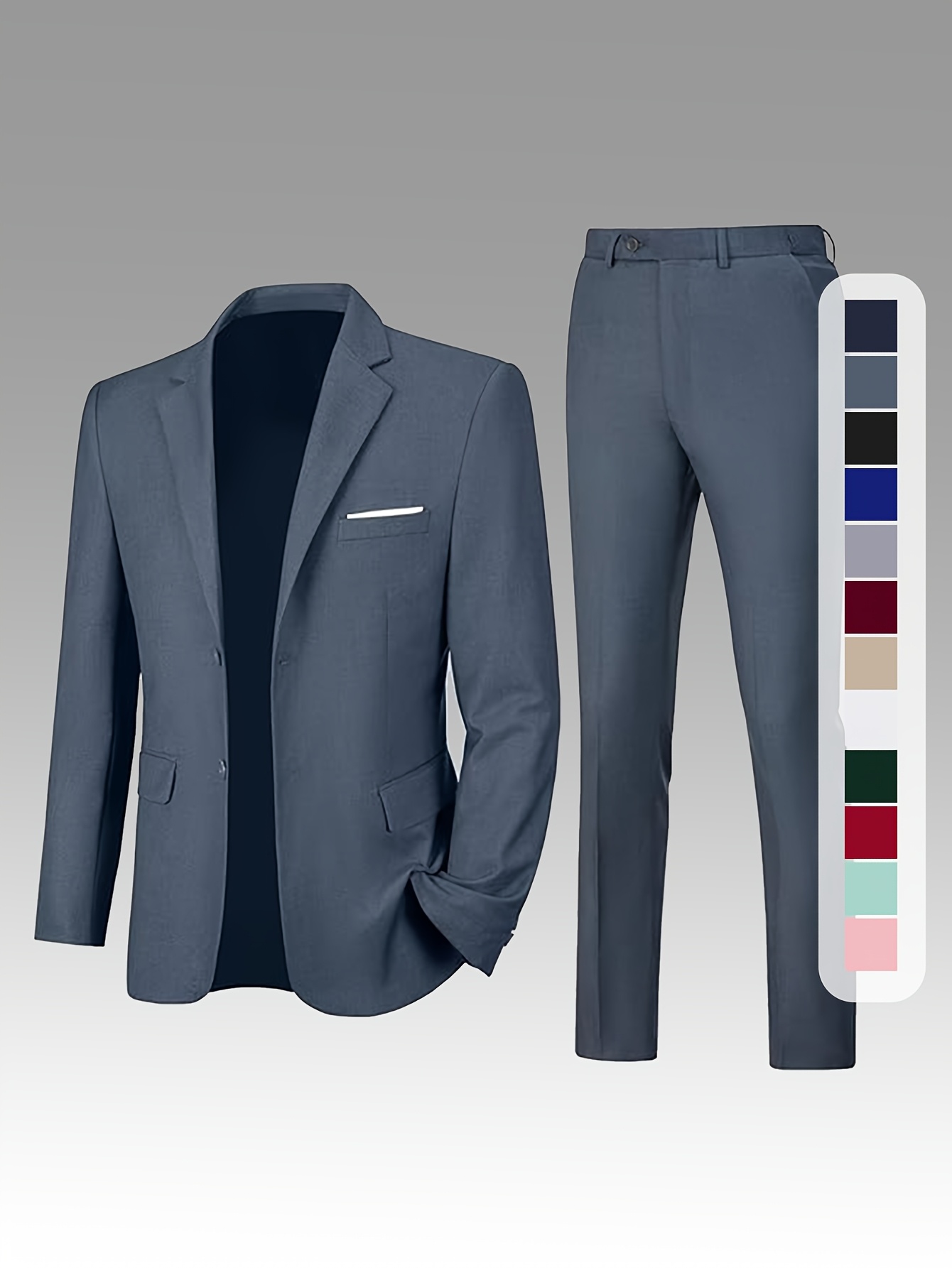 item picture mens solid color     pants set   fit modern for business formal graduation events