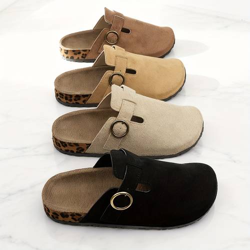 pantuflas de estilo para exteriores sin cordones con punta cerrada y suelas gruesas, y antideslizantes, muelas sin cordones de estilo vintage para mujer, punta redonda con suelas gruesas de goma, calzado para otoño/invierno, muelas casuales de talla , zapatos de mujer