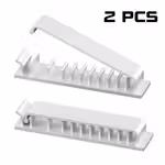 1/2/3/5pcs Cable Management Clips, 10-Slot Self-Adhesive Cable Clips for Desks, Home, Cars, and Office Supplies - The Ultimate Cord Organizer to Keep Your Cables Neat and Tidy!Open in new tab.