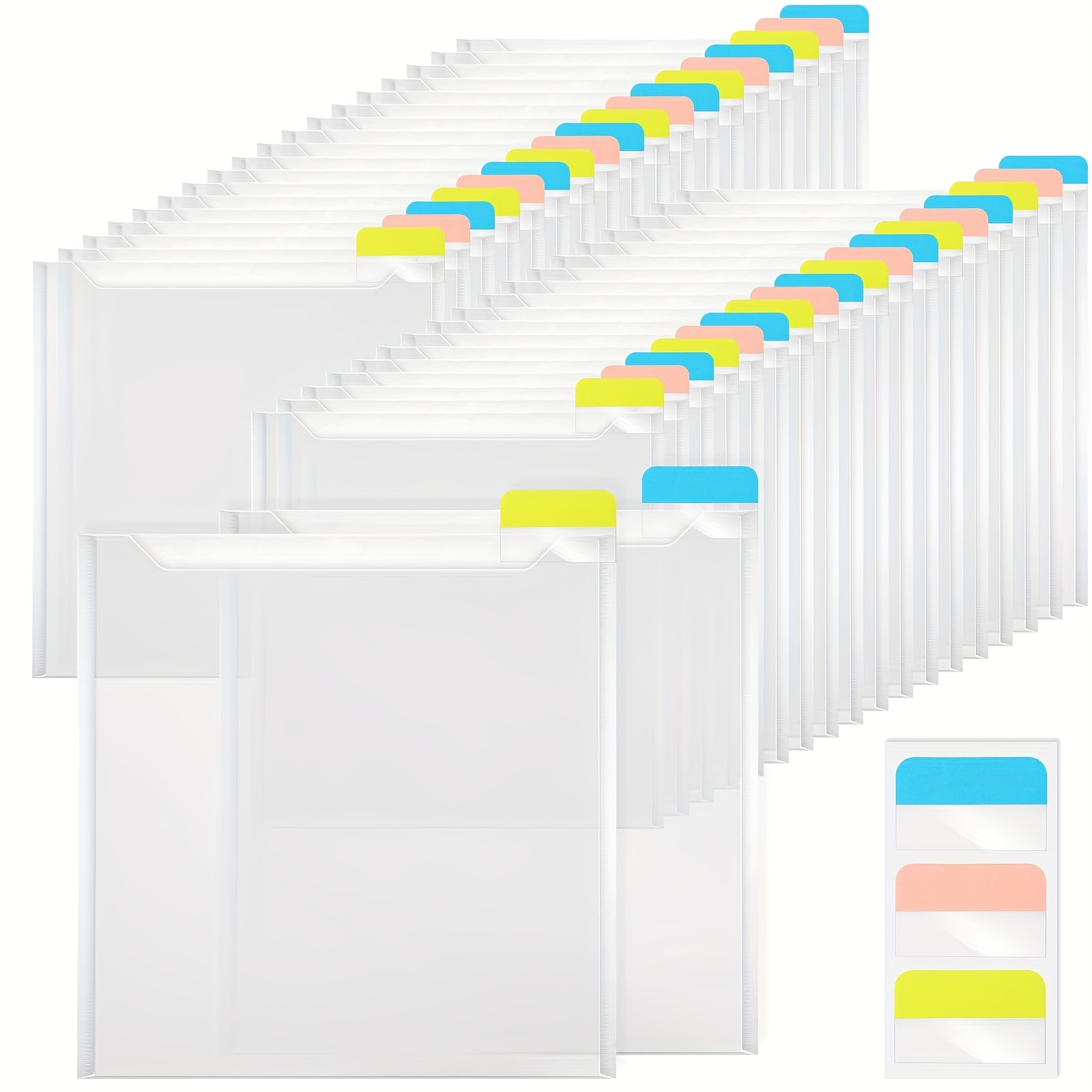 

20pcs Clear Organizer Labels, - For Cardstock, , Photos & Documents