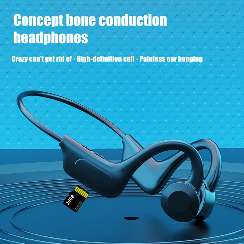 

Bone Conduction Headphones, 5.1 Wireless Headphones, Open Ear Headphones, 8 Hour Playtime Sports Headphones With Microphone For Hiking, Cycling, And Gym