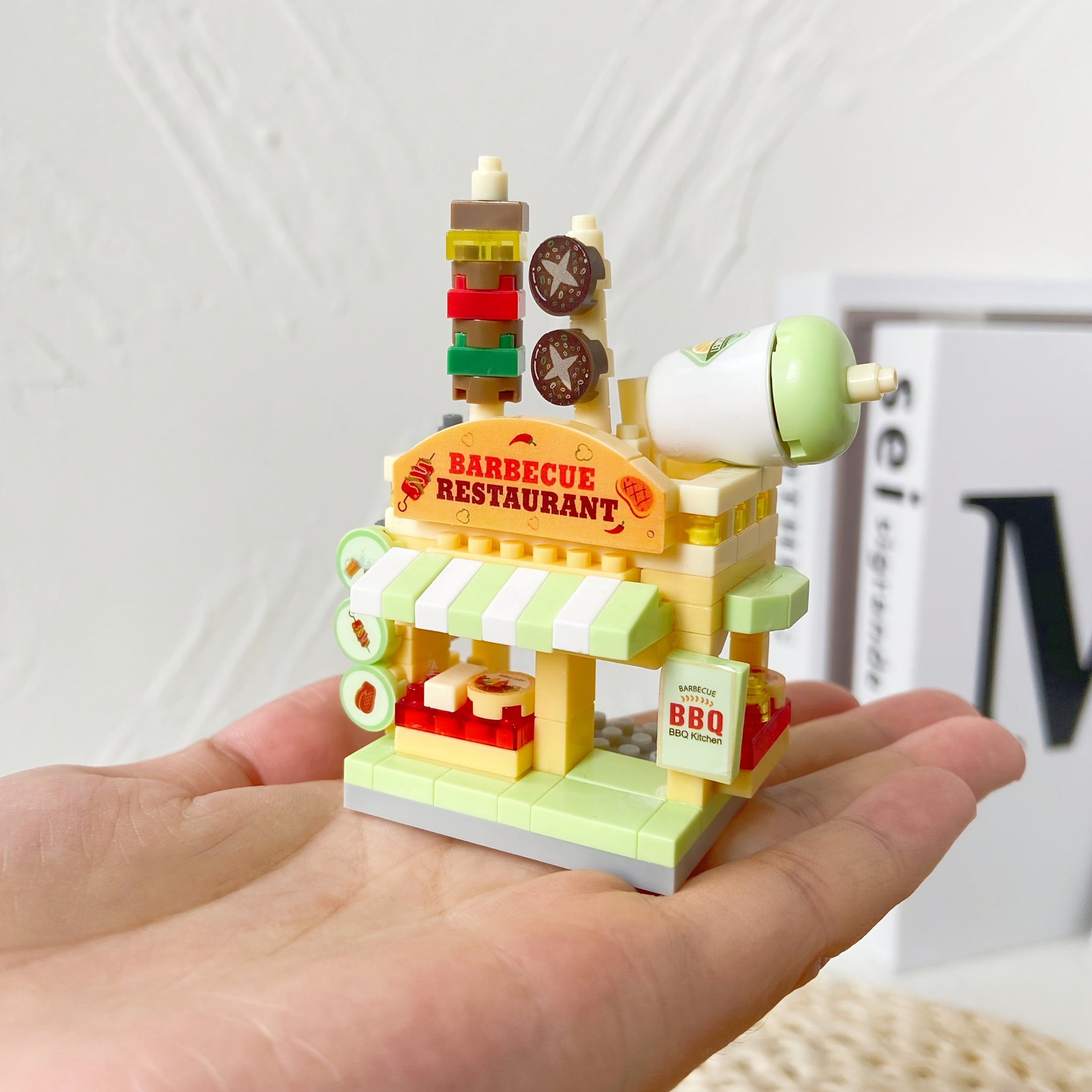 Micro Particle Building Block Set, Ramen Shop & BBQ Shop Decor