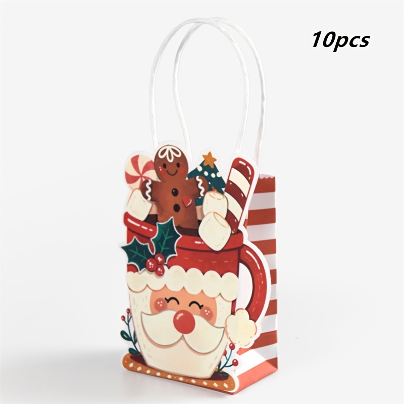TEMU Confezione da 10 sacchetti regalo di carta a forma di , sacchetti per dolcetti a forma di automobile a forma di "", sacchetti per confezioni