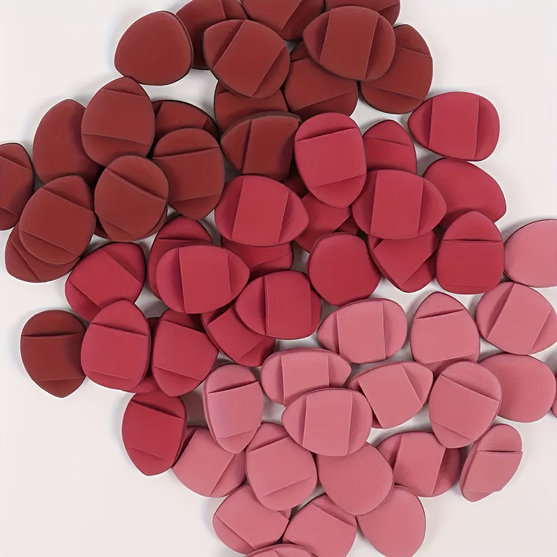 TEMU [Cojín de aire] Borla de con para dedos, 15 piezas, esponja sin látex, para base de maquillaje líquida, base en polvo, corrector, para todo tipo