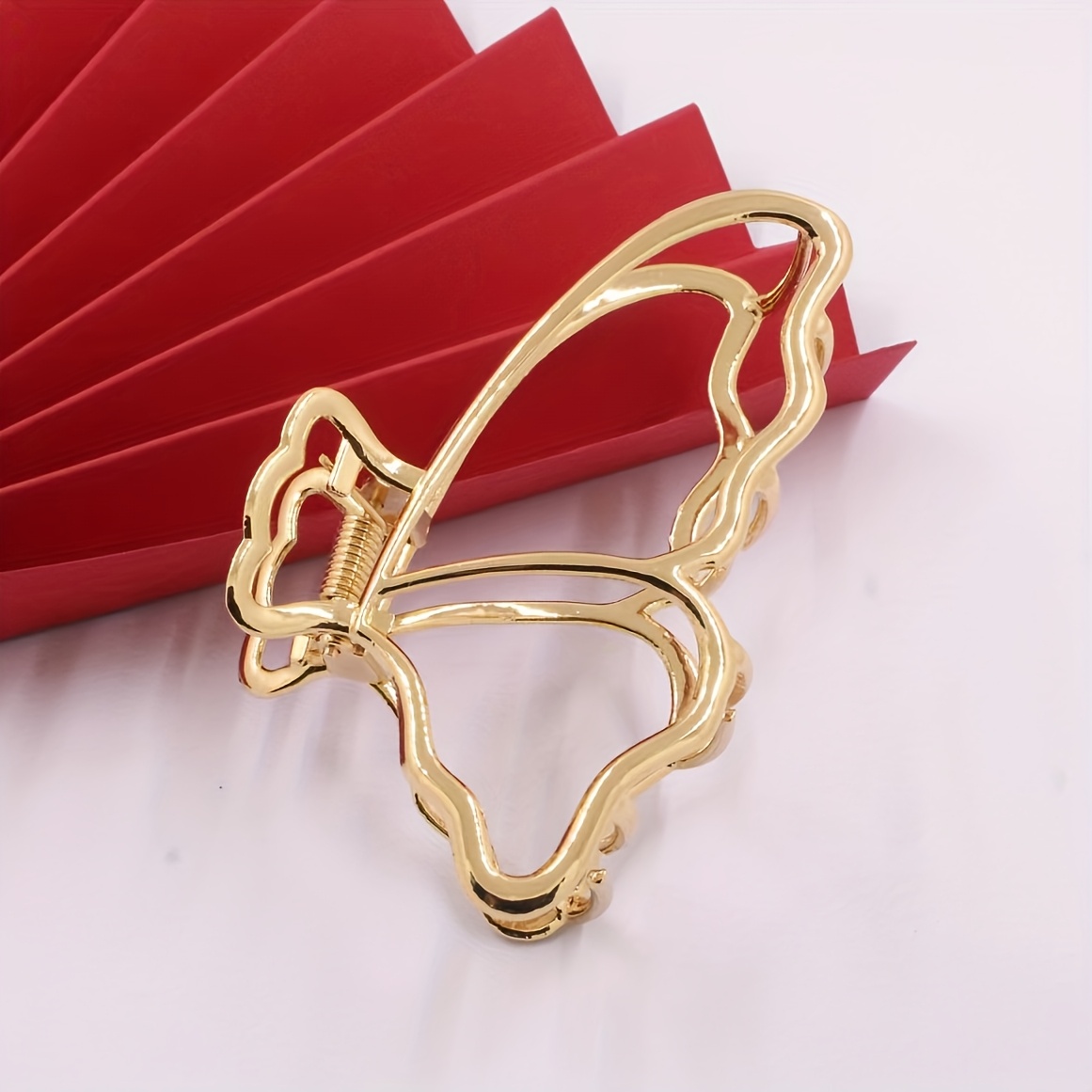 1pc Vintage Shape Hair Claw Metal Hair Claw Clips Nonslip Ponytail Holder Hair Clips Hair Accessories For Women