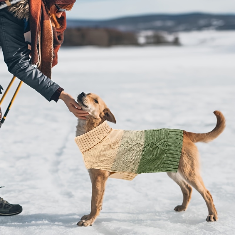 warm dog sweater small medium dogs pet sweaters fall winter Temu