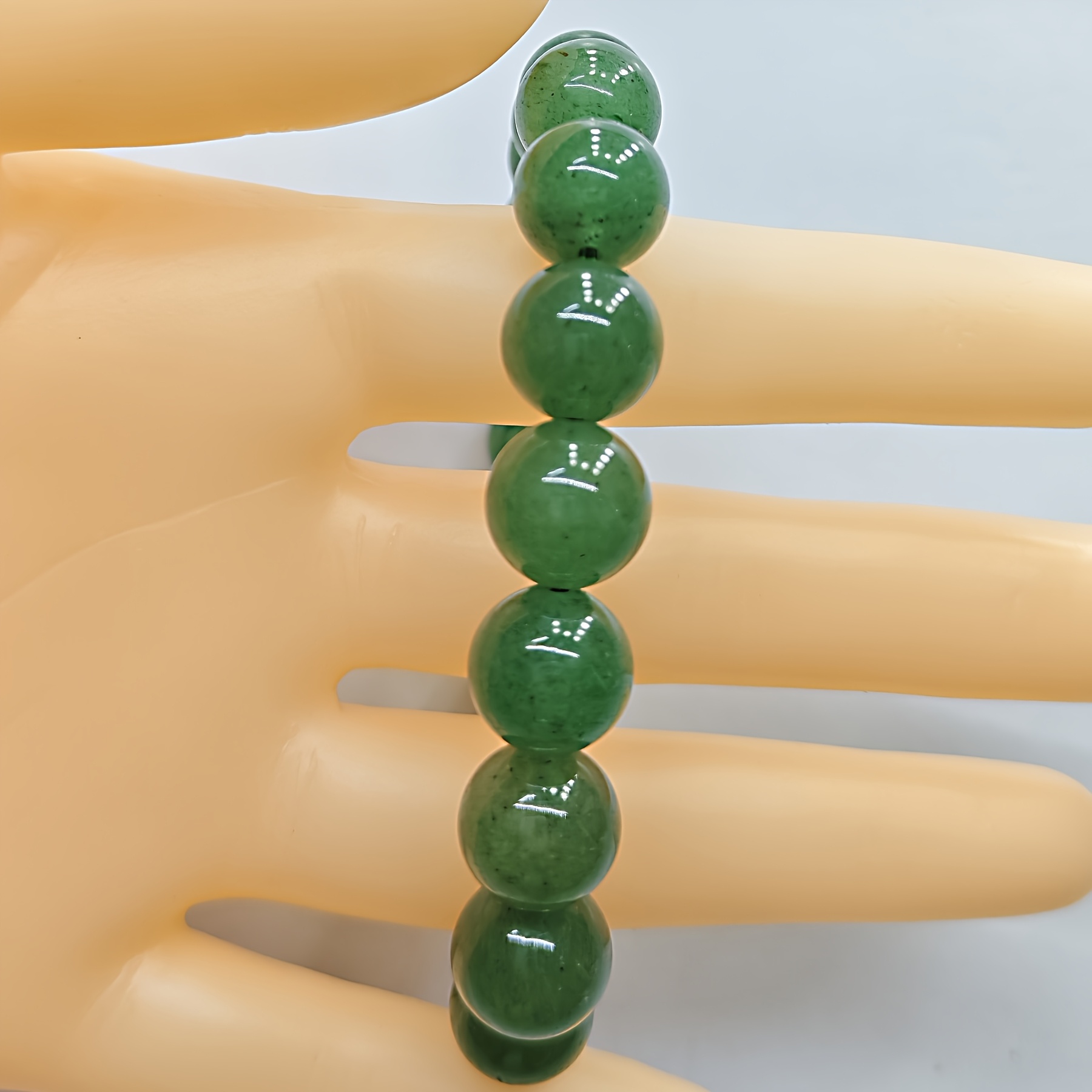 Emerald Green Beaded Bracelet